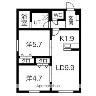 FLAN N3【2階】の間取り