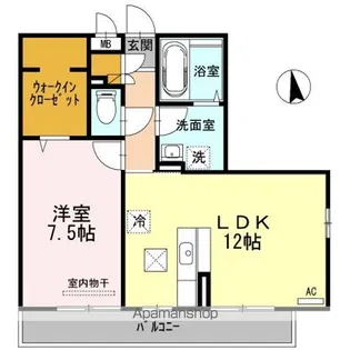 REGARE下郡【2階】の間取り