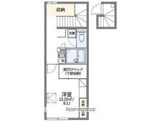 レオパレスRUHEN HEIM【2階】の間取り
