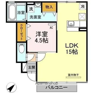 エトワールしゅりⅡ【1階】の間取り