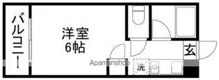 キャッスルマンション【5階】の間取り
