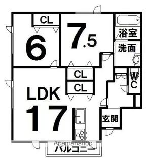 ソレイユ310【102号室】の間取り