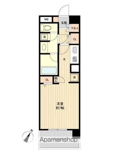 グラディート町田【6階】の間取り