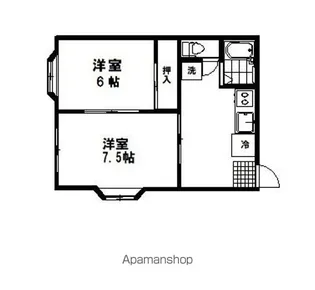 アメニティタウンA【103号室】の間取り