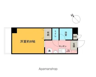 ヒューマンハイツ【6階】の間取り