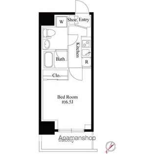 スパシエイラーレ横浜【3階】の間取り