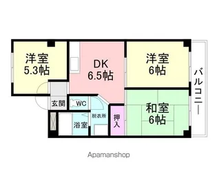 アネックス武庫之荘【2階】の間取り