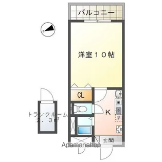 十一屋ブラウンシュガービル【5階】の間取り