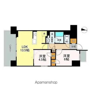 オープンレジデンシア泉【3階】の間取り