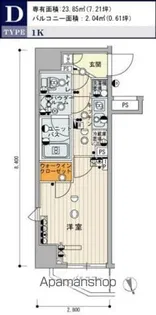 スカイコートルーベンス西早稲田【803号室号室】の間取り