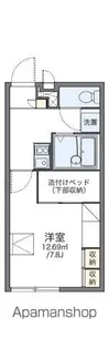 レオパレスOptim安満【2階】の間取り