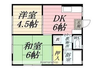 やよい荘【101号室】の間取り