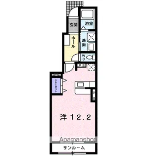 セシル【1階】の間取り