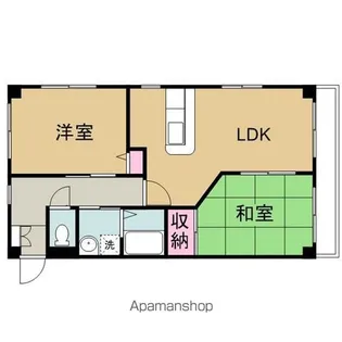 フィネス河南【2階】の間取り