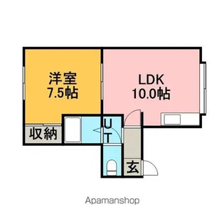 マイステージ富丘【201号室】の間取り