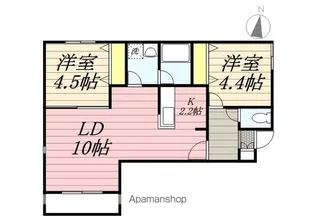 エルミタージュ発寒【1階】の間取り