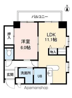アーバンステイツ上福岡【603号室】の間取り