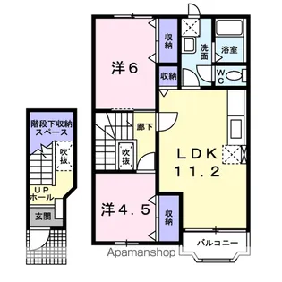 イースト ヴィラ【2階】の間取り