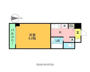 1Kの間取り画像