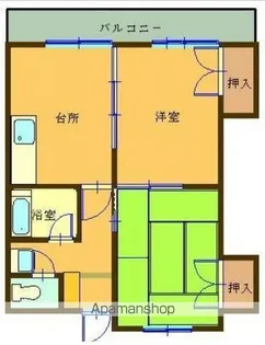 ファミール中村【2階】の間取り