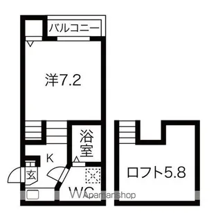 マイライフ北仙台【2階】の間取り