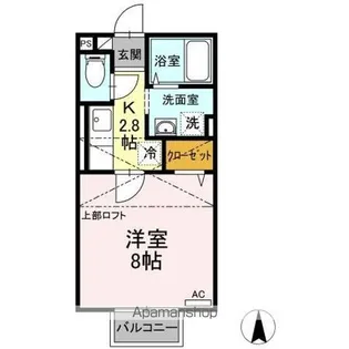 パセオプラシード上杉【2階】の間取り