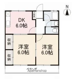 ハイツ大塚【2階】の間取り