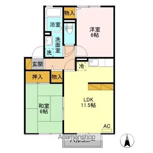 VIACLIFF(ヴィアクリフ) AB【1階】の間取り