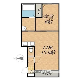 CORAL RED【1階】の間取り