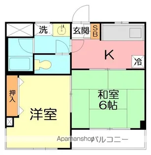 アーレス平塚【3階】の間取り