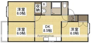 アーバン・ハイツ松新ⅠC棟【2階】の間取り
