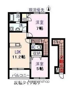 シェーンドルフB【201号室】の間取り