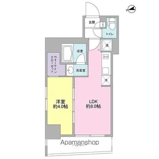 ミュプレ恵比寿【7階】の間取り