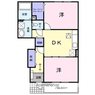モデルノ・アロッジオ【1階】の間取り