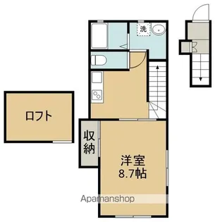 ハーランエステート【2階】の間取り