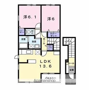 ルージュ【2階】の間取り