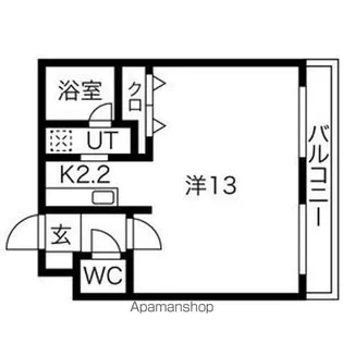 ノヴァ円山公園【1階】の間取り