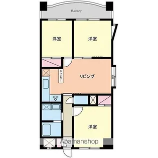 ウェルネス島山【502号室】の間取り
