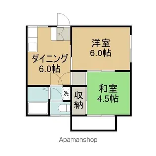 第二・第三トキワハイム【3-201号室】の間取り