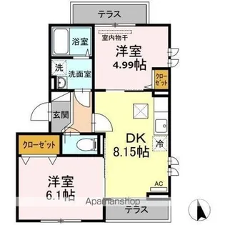 セジュール西台1【2階】の間取り