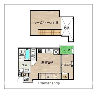 ドリームステージ博多南Garbo【1階】の間取り