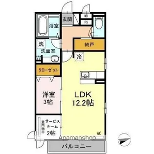 ノール リヴィエール トロワ【3階】の間取り