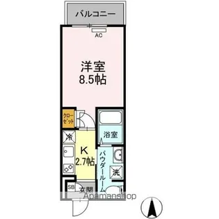 ラ・ヴィ・アン・ローズ南本庄【4階】の間取り