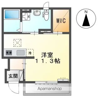ソレイユ・E【1階】の間取り