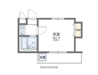 レオパレス雑餉隈3【2階】の間取り
