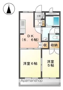 グローリアス行橋【1階】の間取り