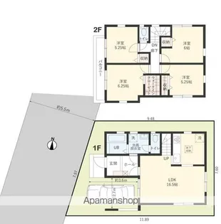千葉県船橋市薬円台3丁目【一戸建】の間取り