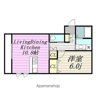 ココハイム松波2号館【1階】の間取り