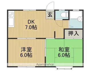エスポワール(宮川)【101号室】の間取り