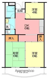 若尾山ハイツ【2階】の間取り